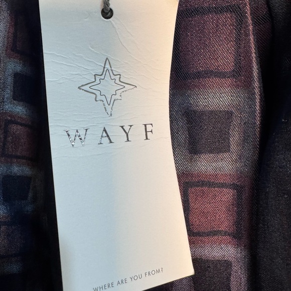 Wayf Multicolor Geometric A-Line Skirt - Picture 4 of 5